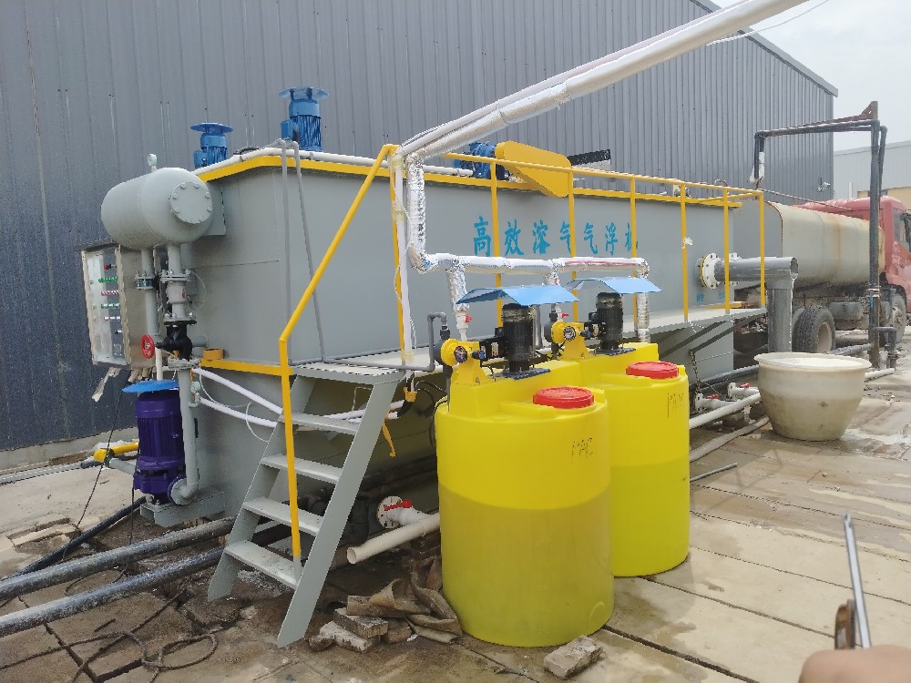 2024年7月3日河南鶴壁豆制品加工污水處理設備氣浮機案例